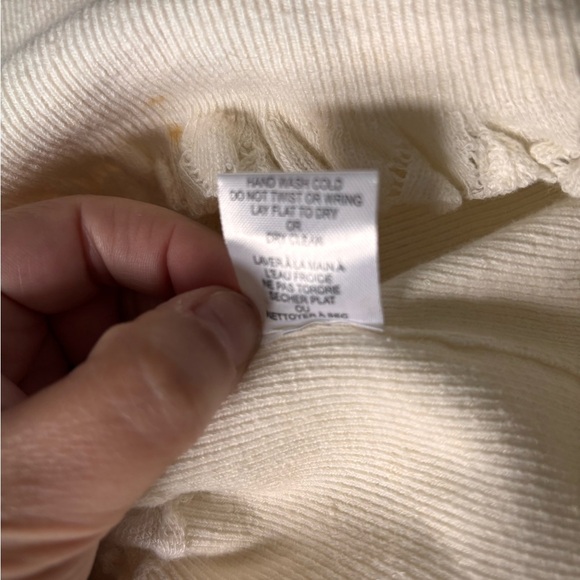 Ronny Kobo Collection Cream Crew Neck Sweater - Picture 8 of 8